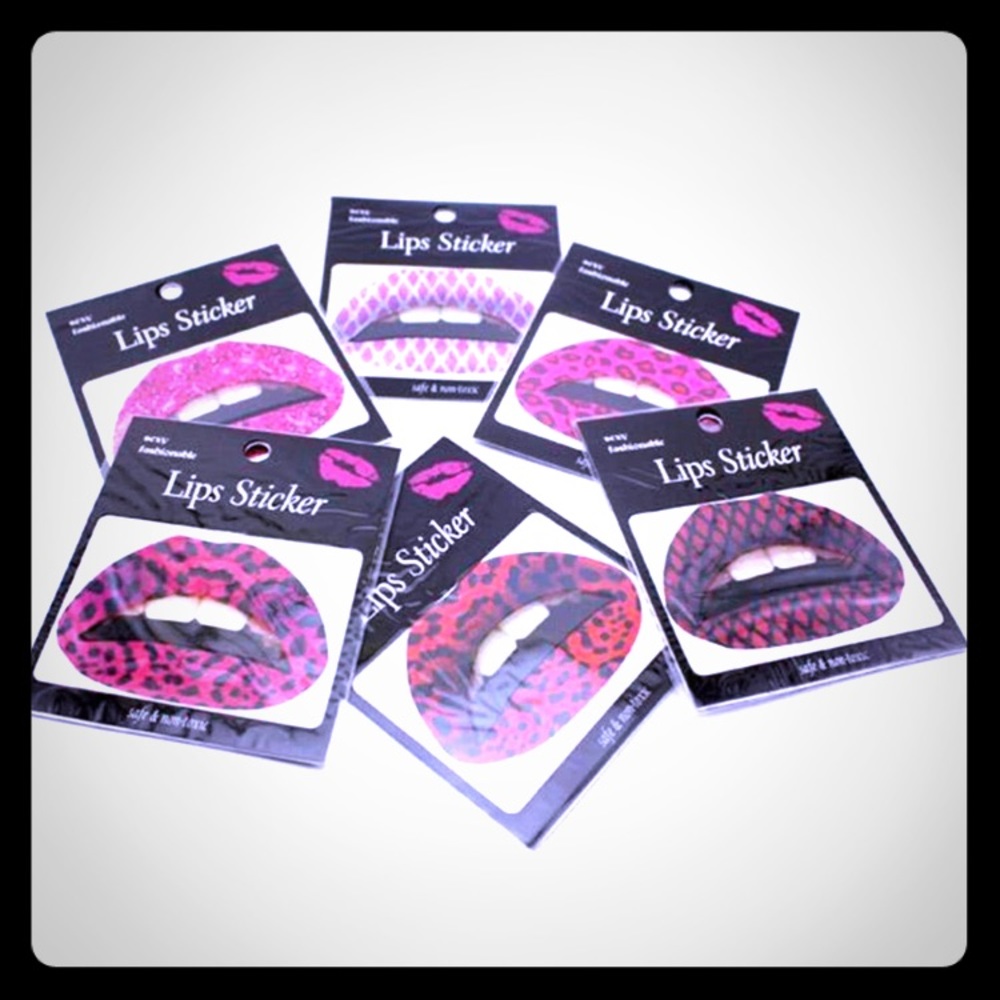 5 sets temporary lip tattoos